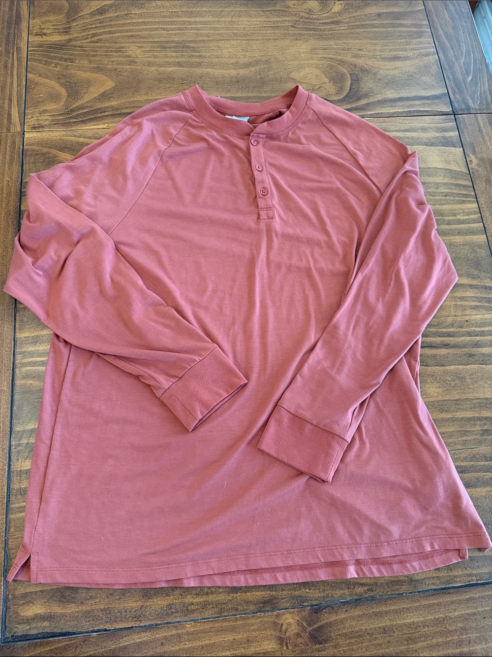 LuLaRoe Women’s XL Long-Sleeve Henley - Dusty Rose